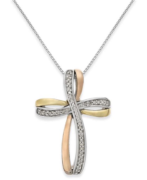 macy's gold crosses|macy's 14k gold cross pendant.